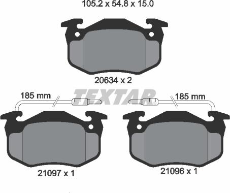 Textar 89010200 - Fren takımı, diskli fren parcadolu.com