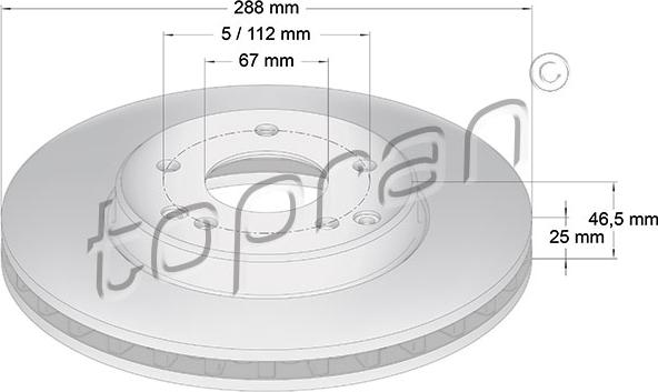 Topran 400 854 - Fren Diski parcadolu.com