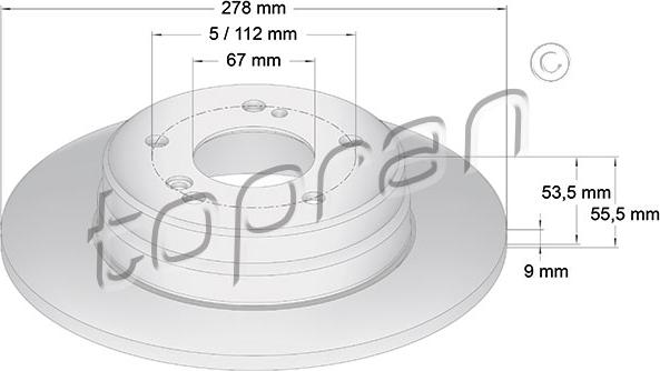 Topran 400 864 - Fren Diski parcadolu.com