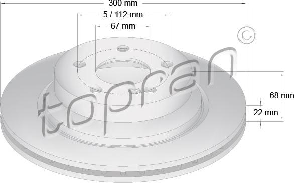 Topran 401 055 - Fren Diski parcadolu.com