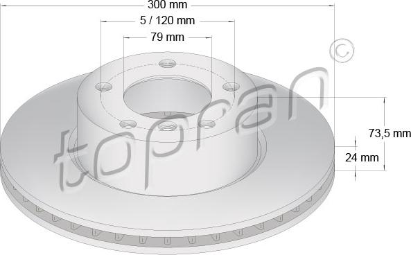 Topran 500 947 - Fren Diski parcadolu.com