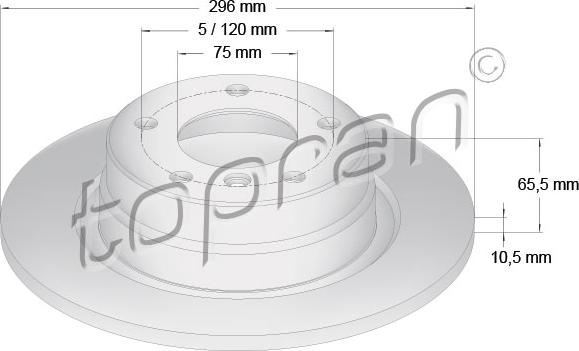 Topran 500 950 - Fren Diski parcadolu.com