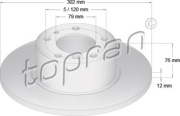 Topran 500 561 - Fren Diski parcadolu.com