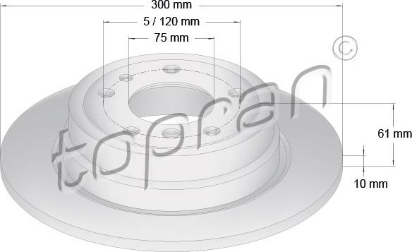 Topran 500 562 - Fren Diski parcadolu.com