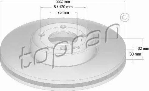 Topran 501 190 - Fren Diski parcadolu.com