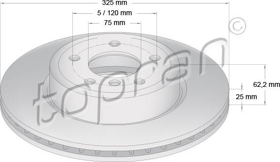 Topran 501 191 - Fren Diski parcadolu.com