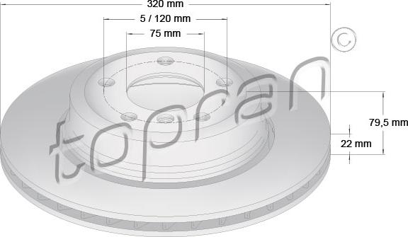 Topran 501 193 - Fren Diski parcadolu.com