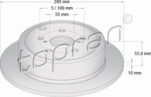 Topran 600 596 - Fren Diski parcadolu.com