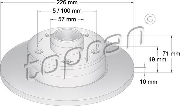 Topran 103 527 - Fren Diski parcadolu.com