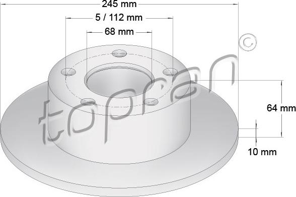 Topran 103 757 - Fren Diski parcadolu.com