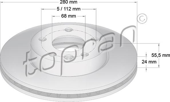 Topran 107 691 - Fren Diski parcadolu.com