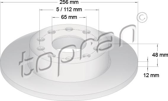 Topran 110 080 - Fren Diski parcadolu.com