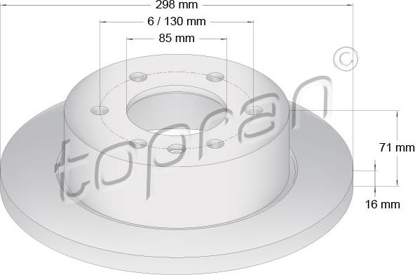 Topran 111 654 - Fren Diski parcadolu.com