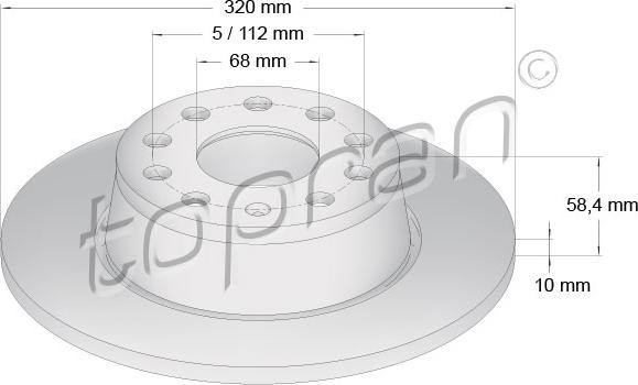 Topran 117 600 - Fren Diski parcadolu.com