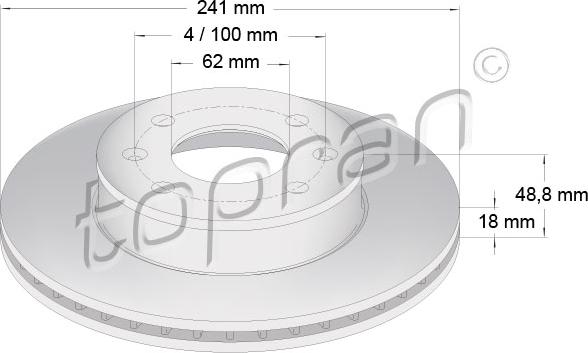 Topran 820 765 - Fren Diski parcadolu.com