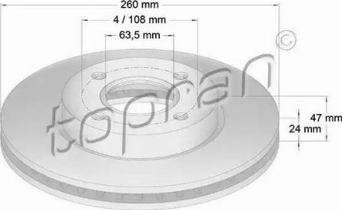 Topran 300 265 - Fren Diski parcadolu.com