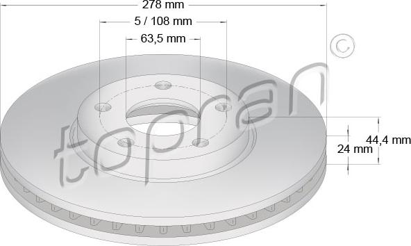 Topran 302 248 - Fren Diski parcadolu.com