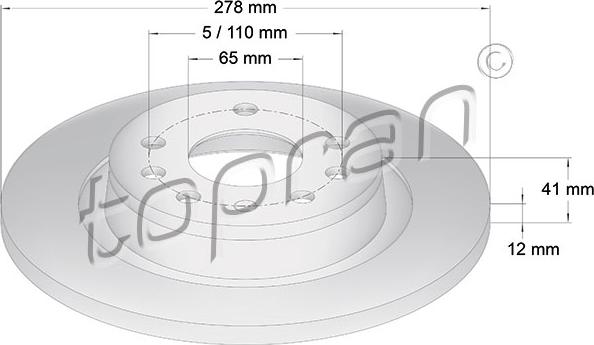 Topran 206 506 - Fren Diski parcadolu.com