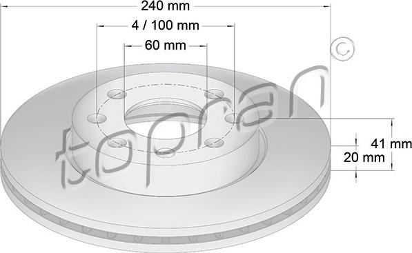 Topran 206 121 - Fren Diski parcadolu.com