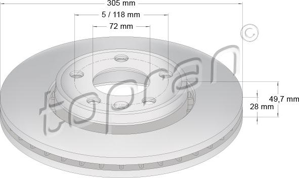 Topran 207 073 - Fren Diski parcadolu.com