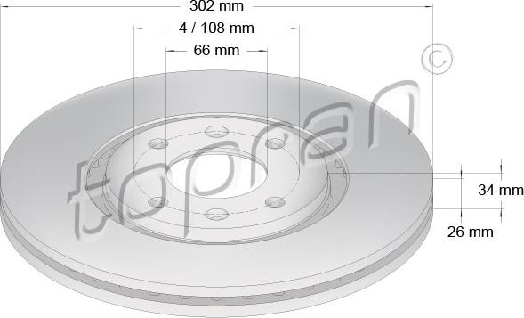 Topran 722 455 - Fren Diski parcadolu.com