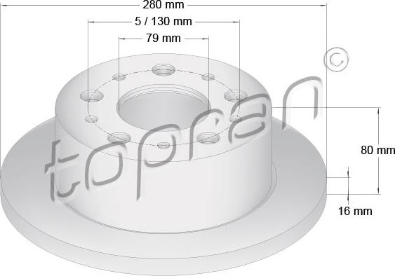 Topran 722 597 - Fren Diski parcadolu.com