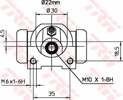 TRW BWF253 - FREN SILINDIRI TIPO TEMPRA 22.00MM parcadolu.com