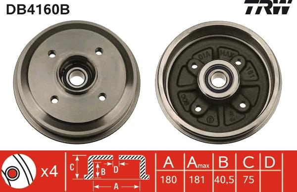 TRW DB4160B - Fren Kampanası parcadolu.com