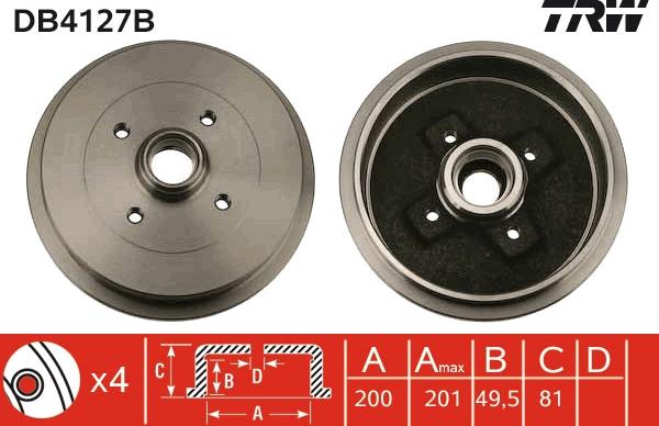 TRW DB4127B - Fren Kampanası parcadolu.com