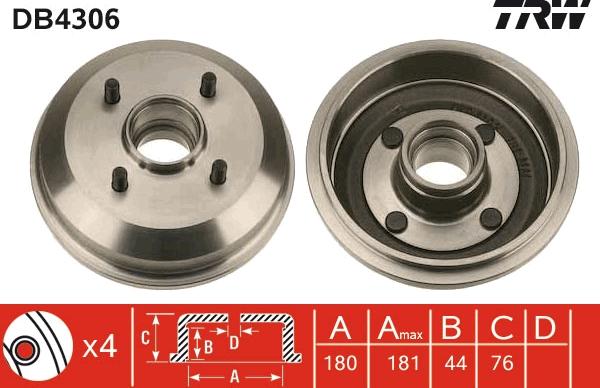 TRW DB4306 - Fren Kampanası parcadolu.com