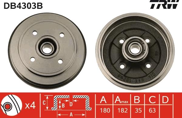 TRW DB4303B - Fren Kampanası parcadolu.com