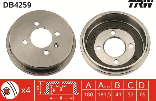 TRW DB4259 - Fren Kampanası parcadolu.com