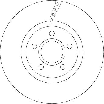 TRW DF6653 - FREN DİSKİ ÖN VOLVO   V40 13-19 16 parcadolu.com