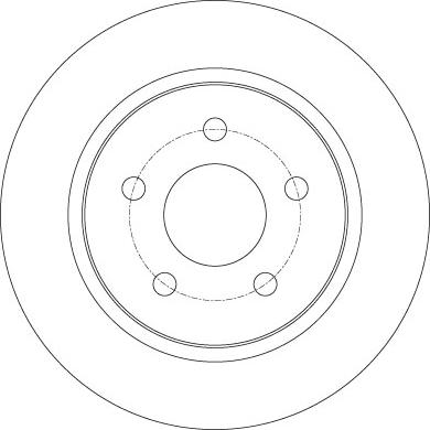 TRW DF6139 - ARKA FREN DISK AYNASI FOCUS III CB8 11>14 FOCUS IIII CEW 14> DÜZ 271mm parcadolu.com