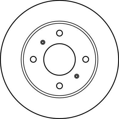 TRW DF2591 - FREN DISKI ON HAVALI 257-4-NISSAN  PRIMERA-P11 96-02-PRIMERA-P10 90-96-ALMERA 00-  parcadolu.com