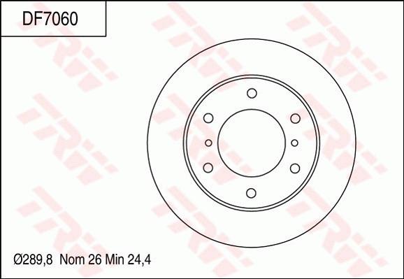 TRW DF7060 - Fren Diski parcadolu.com