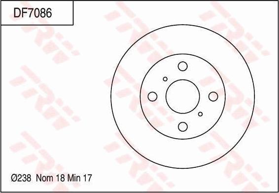 TRW DF7086 - Fren Diski parcadolu.com