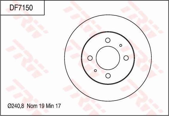 TRW DF7150 - Fren Diski parcadolu.com