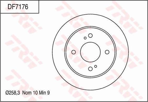 TRW DF7176 - Fren Diski parcadolu.com