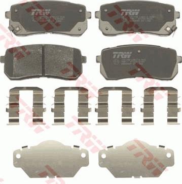 TRW GDB3449 - FREN BALATASI ARKA HYUNDAI H1 STAREX 07-- IX55 3.8 V6 4×4 08-- KIA CARNIVAL 06-- SORENTO 15-- parcadolu.com