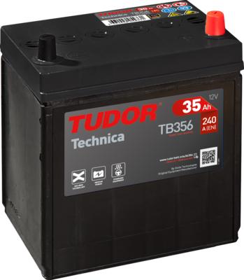 Tudor TB356 - AKU 12V 35 AH 187X127X220 B19 parcadolu.com