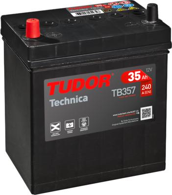 Tudor TB357 - AKU 12V 35 AH 187X127X220 B19 TERS KUTUP parcadolu.com