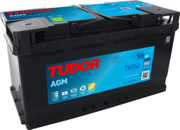 Tudor TK960 - AKU 12V 96 AH 850A START STOP AGM L05 353X175X190 parcadolu.com