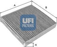 UFI 54.135.00 - Filtre, kabin havası parcadolu.com