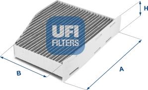 UFI 54.124.00 - Filtre, kabin havası parcadolu.com