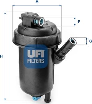 UFI 55.139.00 - Yakıt Filtresi parcadolu.com