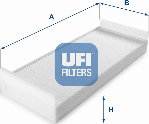 UFI 53.165.00 - Filtre, kabin havası parcadolu.com