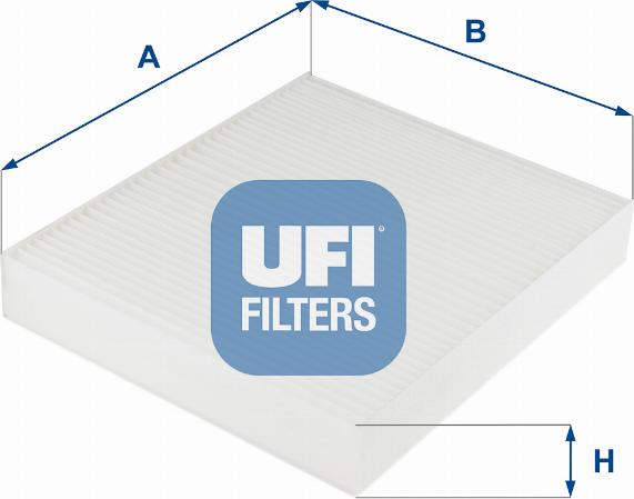 UFI 53.254.00 - Filtre, kabin havası parcadolu.com