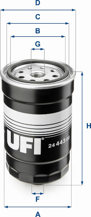 UFI 24.443.00 - Yakıt Filtresi parcadolu.com