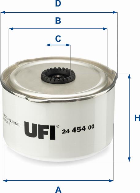 UFI 24.454.00 - Yakıt Filtresi parcadolu.com